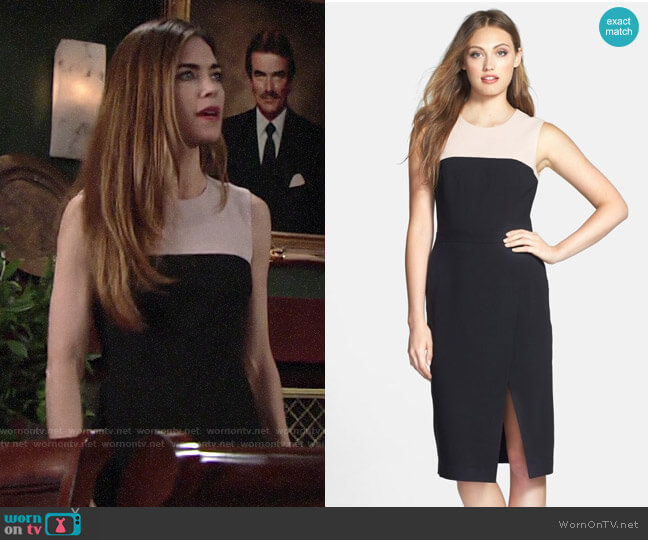 Bcbgmaxazria Tinna Dress worn by Victoria Newman (Amelia Heinle) on The Young and the Restless
