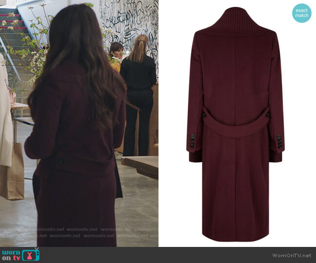 Burberry Ribbed Trim Cashmere Coat worn by Jane Sloan (Katie Stevens) on The Bold Type