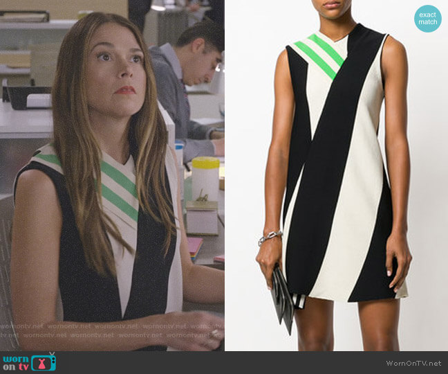 Calvin Klein 205W39NYC Asymmetric Paneled Dress worn by Liza Miller (Sutton Foster) on Younger