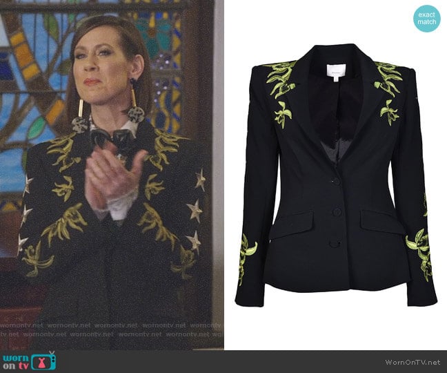 Cinq a Sept Orchid Pax Blazer worn by Diana Trout (Miriam Shor) on Younger
