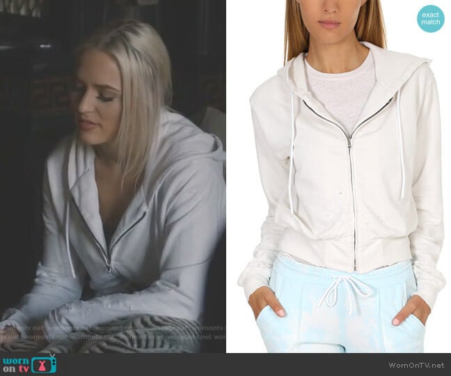 Cotton Citizen Milan Crop Zip Hoody worn by Maddie Jaymes (Lennon Stella) on Nashville