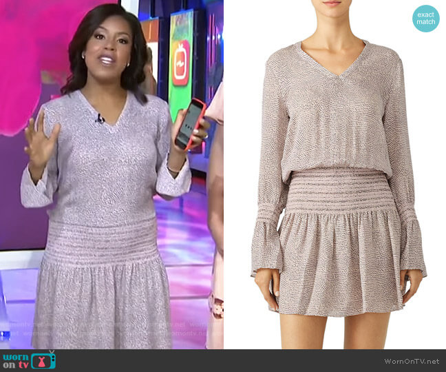Derek Lam 10 Crosby Blouson Dress worn by Sheinelle Jones on Today