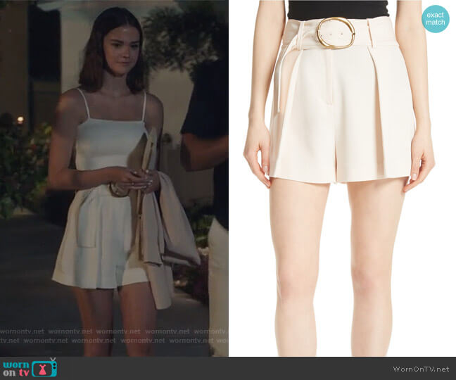 Derek Lam 10 Crosby Belted Shorts worn by Callie Jacob (Maia Mitchell) on The Fosters