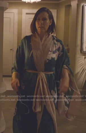 Diana’s green floral robe on Younger
