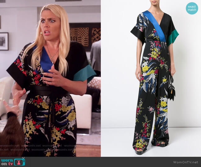 Diane von Furstenberg Floral-printed silk jumpsuit