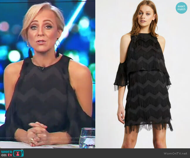 Elliatt Bass Dress worn by Carrie Bickmore on The Project