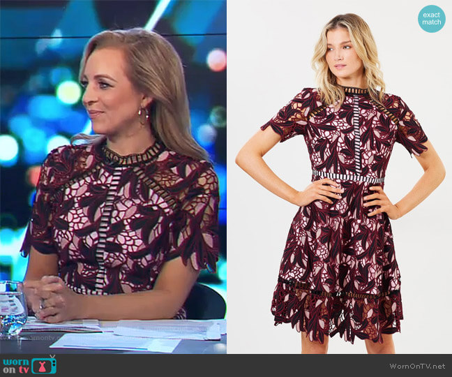Elliatt Montague Dress worn by Carrie Bickmore on The Project