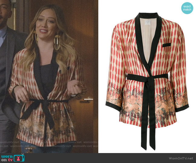 Forte Forte Kimono Jacket worn by Kelsey Peters (Hilary Duff) on Younger