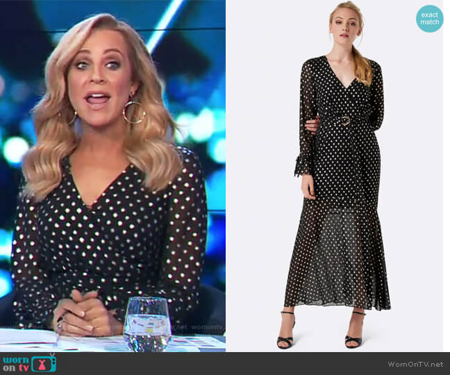 Forever New Gwendolyn Starlight Maxi Dress worn by Carrie Bickmore on The Project