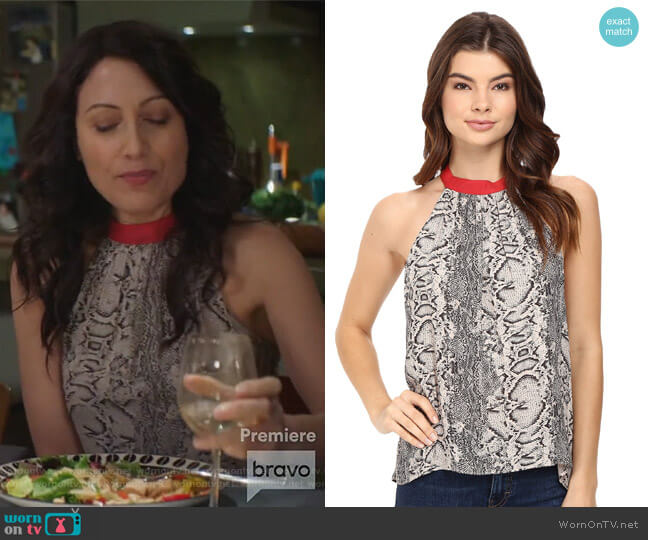 Free People Printed Through The Night Tank Top worn by Abby McCarthy (Lisa Edelstein) on Girlfriends Guide to Divorce