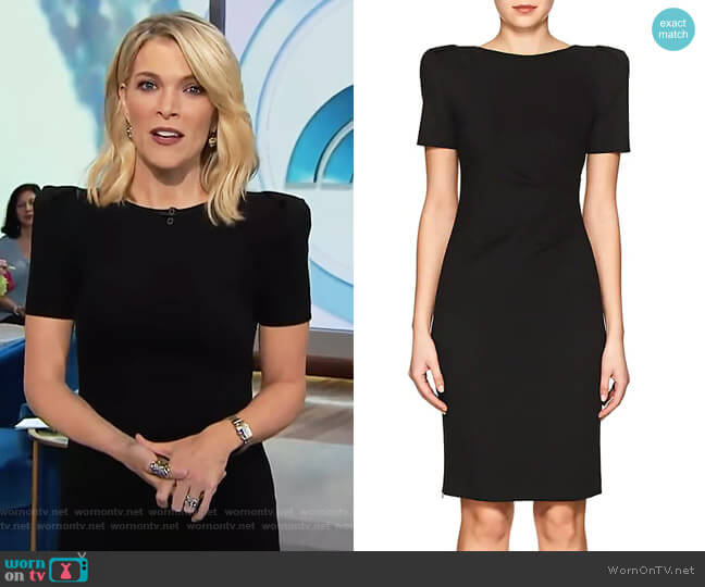 Giorgio Armani Jersey Puff-Sleeve Sheath Dress worn by Megyn Kelly on Today