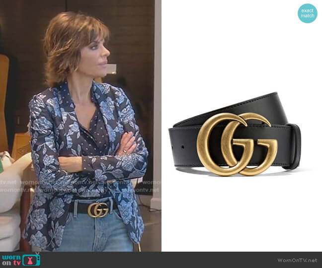 Gucci Leather Belt worn by Lisa Rinna on The Real Housewives of Beverly Hills