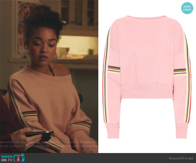Isabel Marant Etoile Kao Cotton-Blend Sweater worn by Kat Edison (Aisha Dee) on The Bold Type