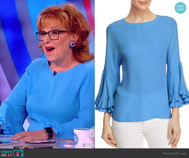 Kobi Halperin Luanne Silk Blouse worn by Joy Behar on The View
