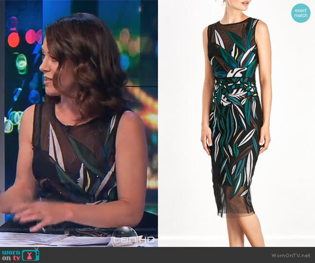 Moss & Spy Lucerne Shift Dress worn by Gorgi Coghlan on The Project