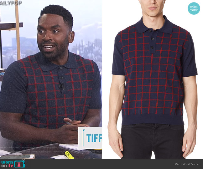 Marni Short Sleeve Polo Shirt worn by Justin Sylvester on E! News