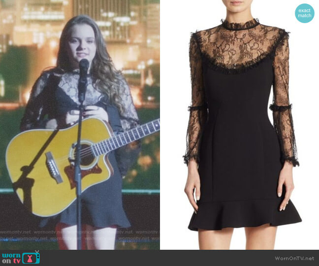 Nicholas Lace Crepe Mini Dress worn by Daphne Conrad (Maisy Stella) on Nashville