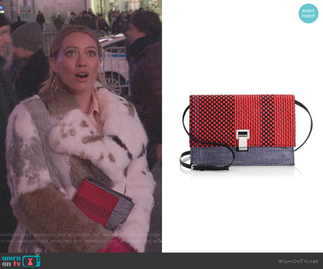 Proenza Schouler Small Textured Leather Lunch Bag worn by Kelsey Peters (Hilary Duff) on Younger