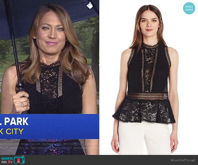 Rebecca Taylor Arella Top worn by Ginger Zee on Good Morning America