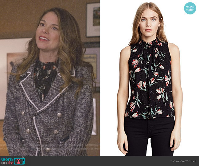 Rebecca Taylor Ikat Smock Top worn by Liza Miller (Sutton Foster) on Younger