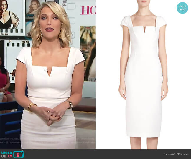 Roland Mouret Hinckley Wool Sheath Dress worn by Megyn Kelly on Today
