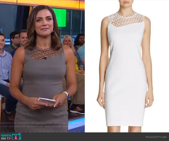 Elie Tahari Tina Dress worn by Paula Faris on Good Morning America
