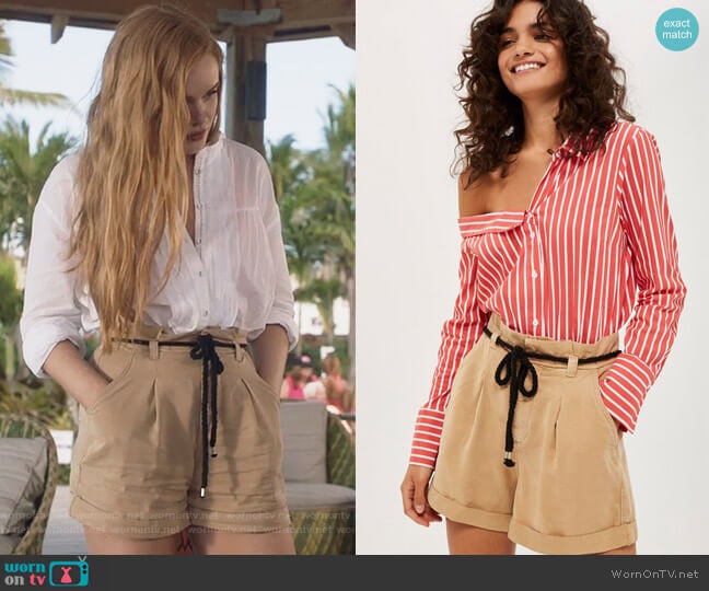 Topshop Rope Casual Shorts worn by Eliza (Abigail Cowen) on The Fosters