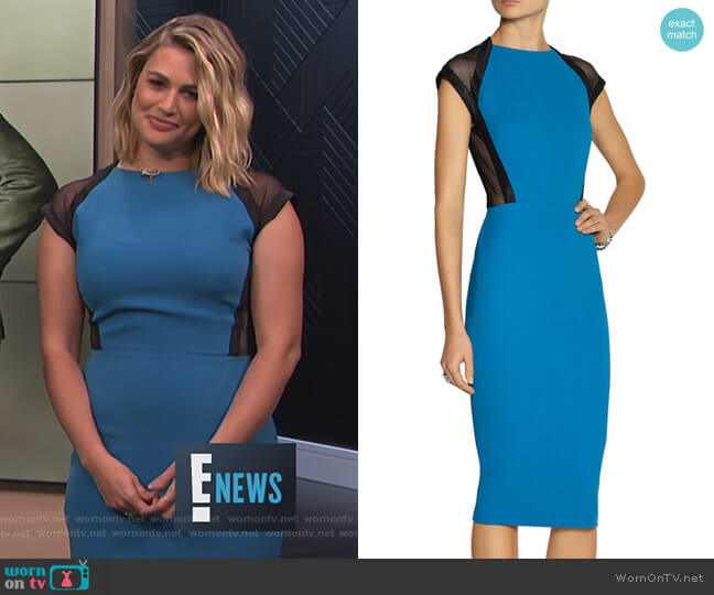 Victoria Beckham Mesh-Trimmed Dress worn by Carissa Loethen Culiner on E! News