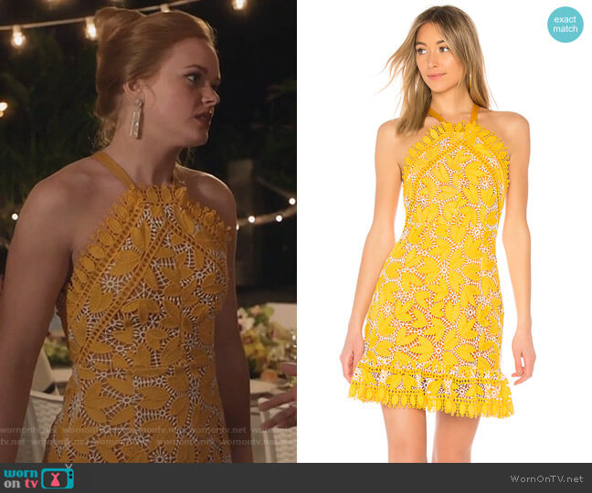 Aijek Marianna Halter Dress worn by Eliza (Abigail Cowen) on The Fosters