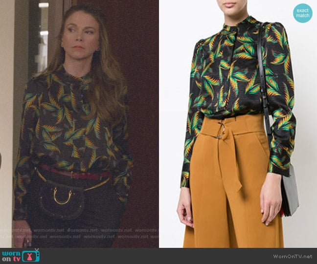 ALC Gosford Blouse worn by Liza Miller (Sutton Foster) on Younger