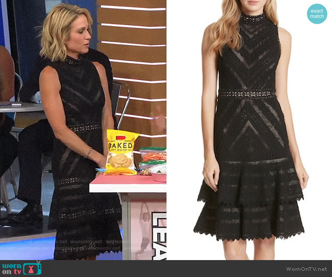 Alice + Olivia Azita Dress worn by Amy Robach on Good Morning America