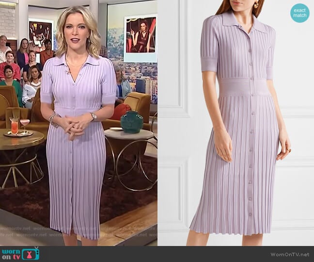 Altuzarra Olivia ribbed stretch-knit dress worn by Megyn Kelly on Today
