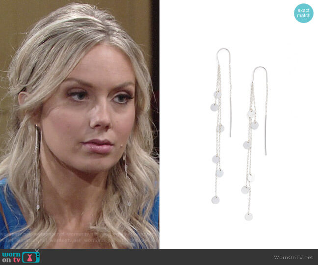 Argento Vivo Cascading Drop Earrings worn by Abby Newman (Melissa Ordway) on The Young and the Restless