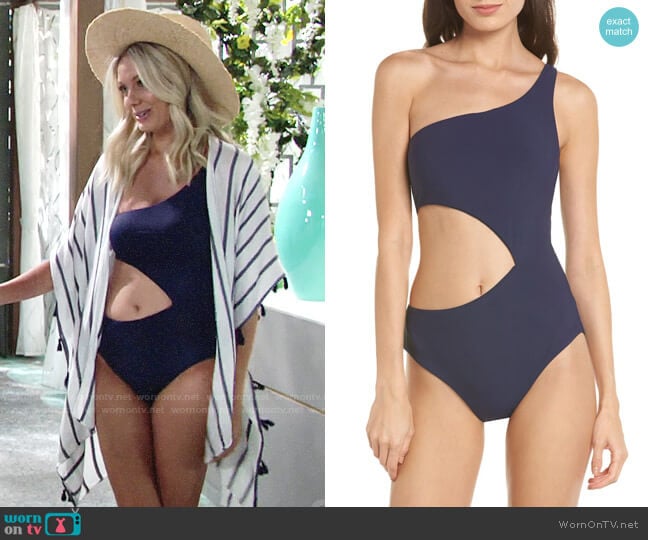 BCA Better Than Ever Cutout One-Piece Swimsuit worn by Abby Newman (Melissa Ordway) on The Young and the Restless