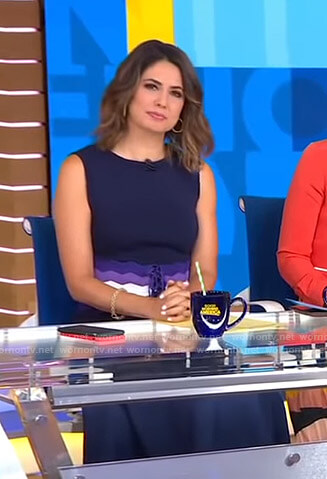 Cecilia’s striped corset dress on Good Morning America