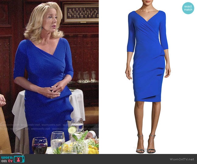 Chiara Boni La Petite Robe Florien Dress worn by Nikki Reed Newman (Melody Thomas-Scott) on The Young and the Restless