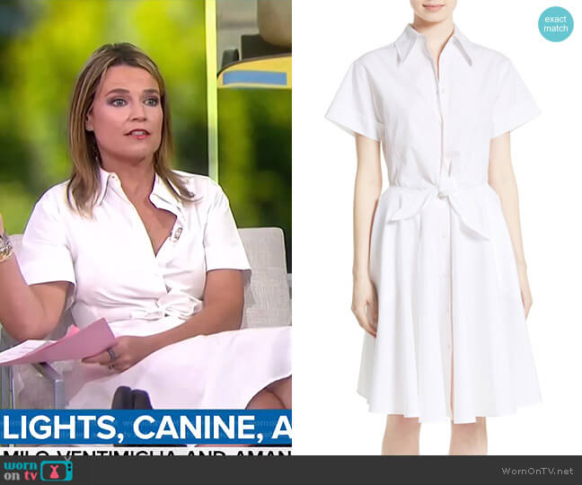 Diane von Furstenberg Cotton Shirtdress worn by Savannah Guthrie on Today