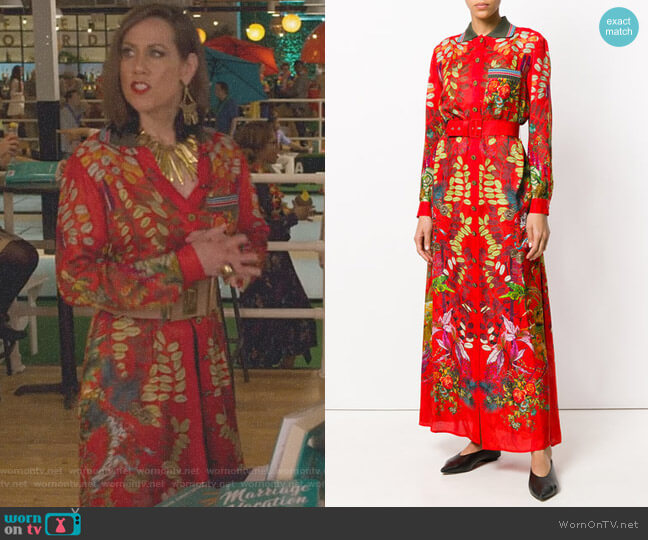 Etro Floral Belted Dress worn by Diana Trout (Miriam Shor) on Younger