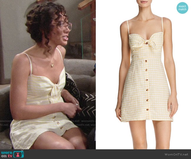 Faithfull the Brand Rodeo Gingham Dress worn by Mattie Ashby (Lexie Stevenson) on The Young and the Restless