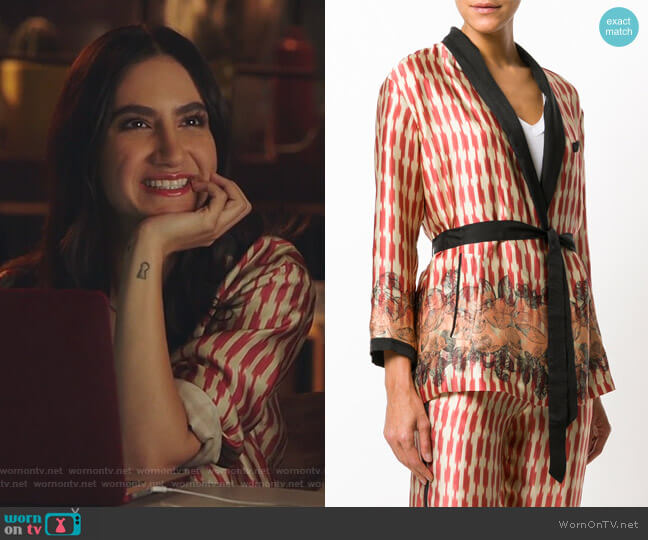 Forte Forte Kimono Blazer worn by Adena El-Amin (Nikohl Boosheri) on The Bold Type
