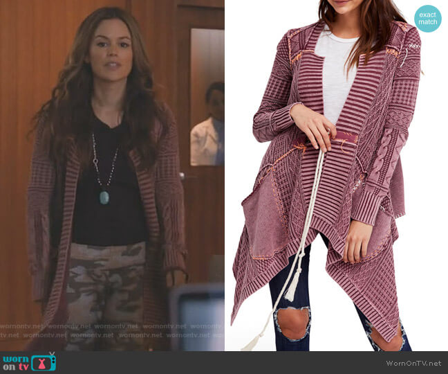 Free People All Washed Out Cardigan worn by Samantha Swift (Rachel Bilson) on Take Two