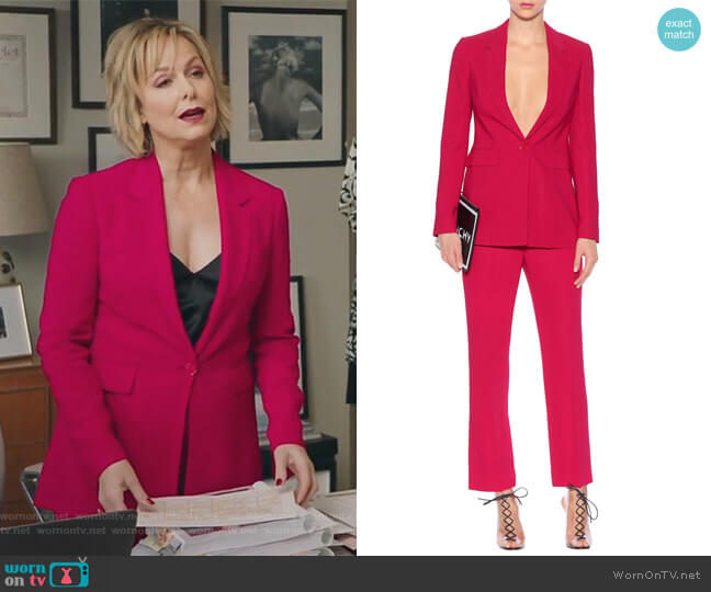 Givenchy Crepe Blazer worn by Jacqueline (Melora Hardin) on The Bold Type