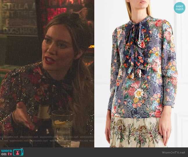 Gucci Josephine Shirt worn by Kelsey Peters (Hilary Duff) on Younger
