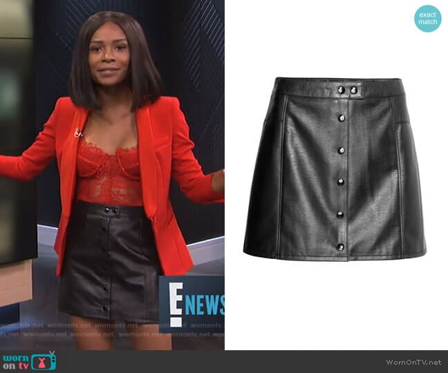 H&M Short Skirt worn by Zuri Hall on E! News