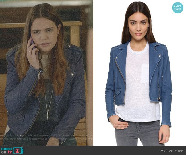 IRO Ashville Leather Jacket worn by Grace Russell (Bailee Madison) on Good Witch