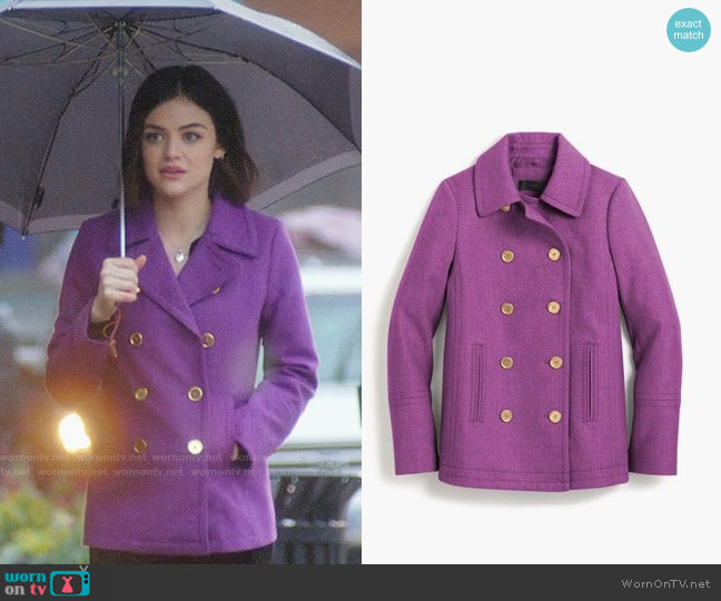 J.Crew Andover Peacoat worn by Stella Abbott (Lucy Hale) on Life Sentence