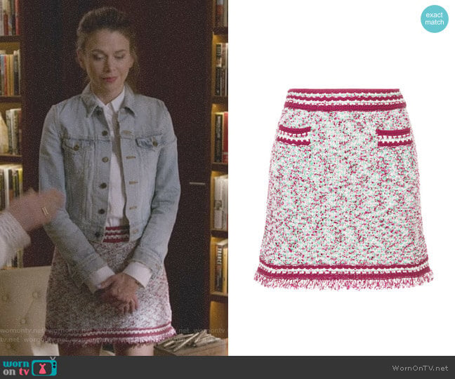 M Missoni Patterned Contrast Trim Mini Skirt worn by Liza Miller (Sutton Foster) on Younger