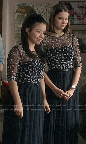 Mariana and Callie’s bridesmaid dresses on The Fosters