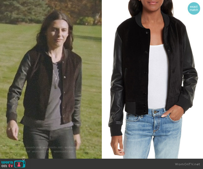 Rag and Bone Camden Jacket worn by Jules Langmore (Marianne Rendon) on Imposters