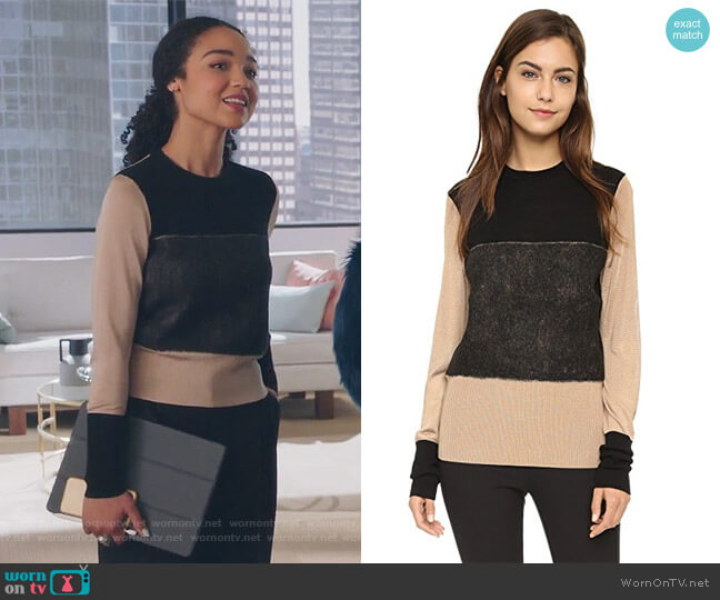 Rag and Bone Marissa Crew Sweater worn by Kat Edison (Aisha Dee) on The Bold Type